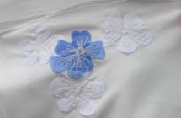 Embroidered flowers